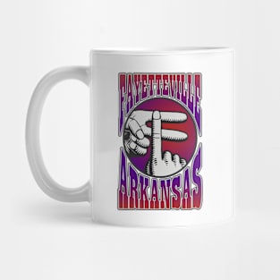Fayetteville Hand (no distress, front only) Mug